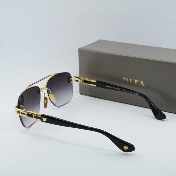 Dita GRAND-EVO ONE DTS-138-A-01 Sunglasses Gold Aviator Frame, Grey Lenses - Picture 12 of 12